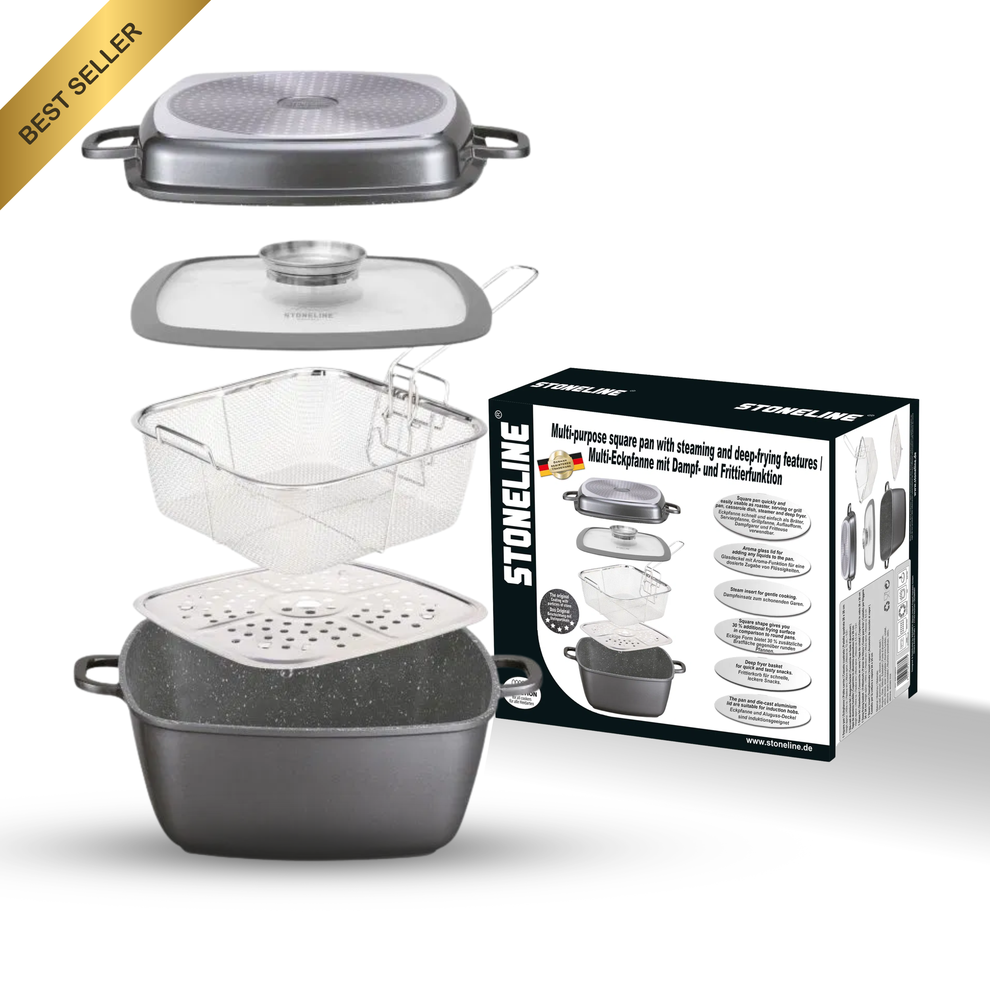 Strata Line Cookware STONELINE® 5pc Multipurpose Set, 28cm – Kitchen Club
